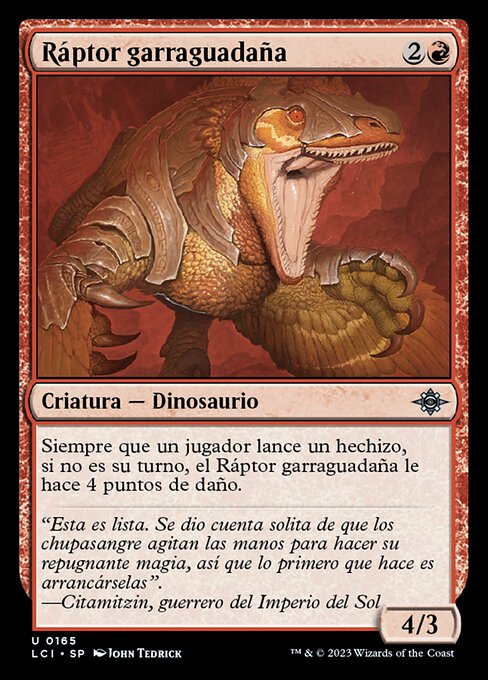 Ráptor garraguadaña