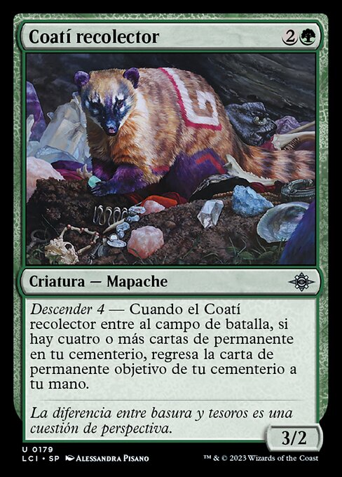 Coatí recolector