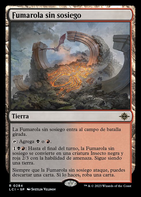 Fumarola sin sosiego