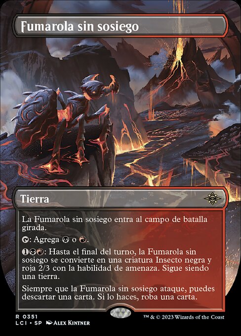 Fumarola sin sosiego