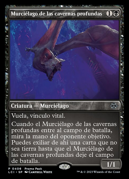 Murciélago de las cavernas profundas