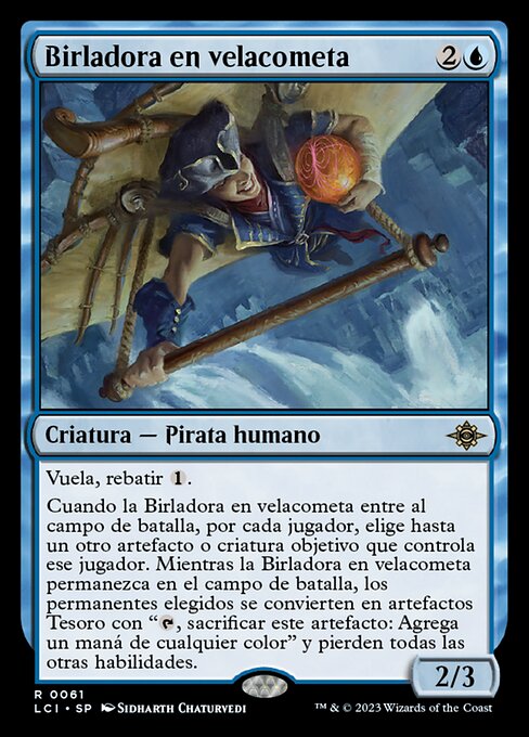 Birladora en velacometa