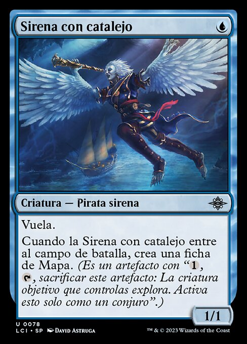 Sirena con catalejo