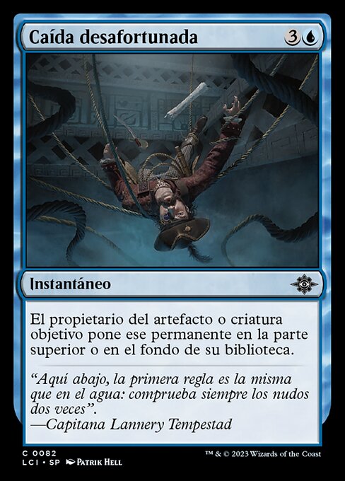 Caída desafortunada