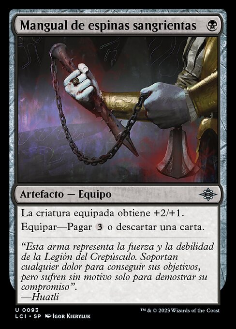 Mangual de espinas sangrientas