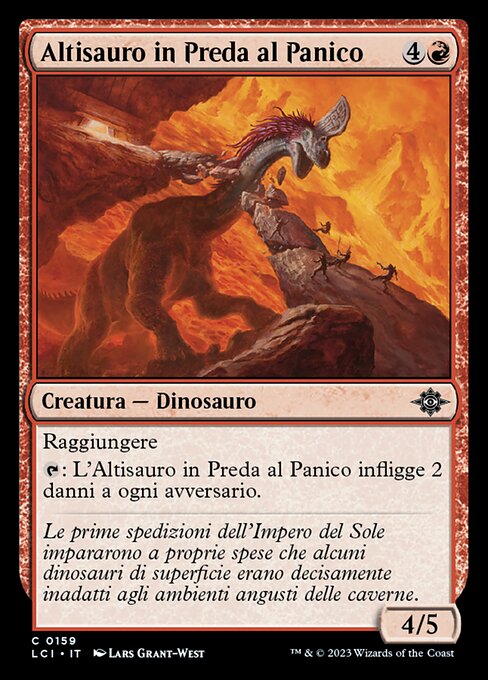 Altisauro in Preda al Panico