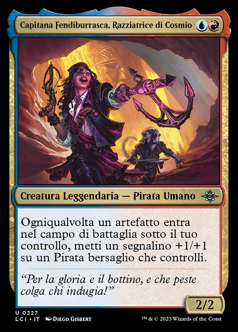 Capitana Fendiburrasca, Razziatrice di Cosmio