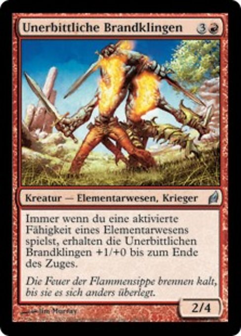 Unerbittliche Brandklingen