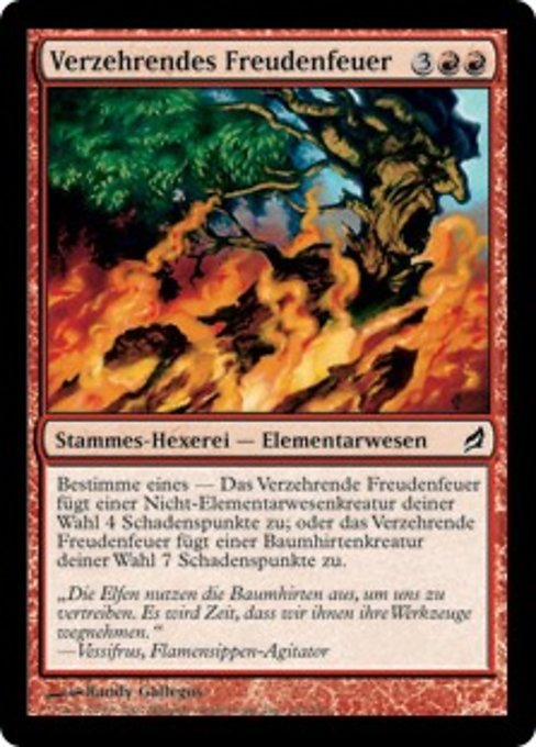 Verzehrendes Freudenfeuer