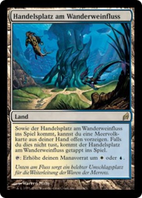 Handelsplatz am Wanderweinfluss