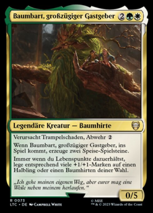 Treebeard, Gracious Host