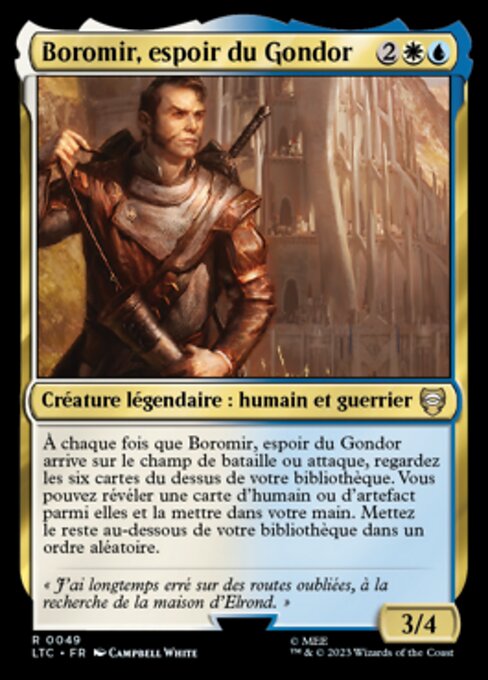 Boromir, espoir du Gondor