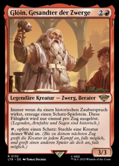 Glóin, Gesandter der Zwerge