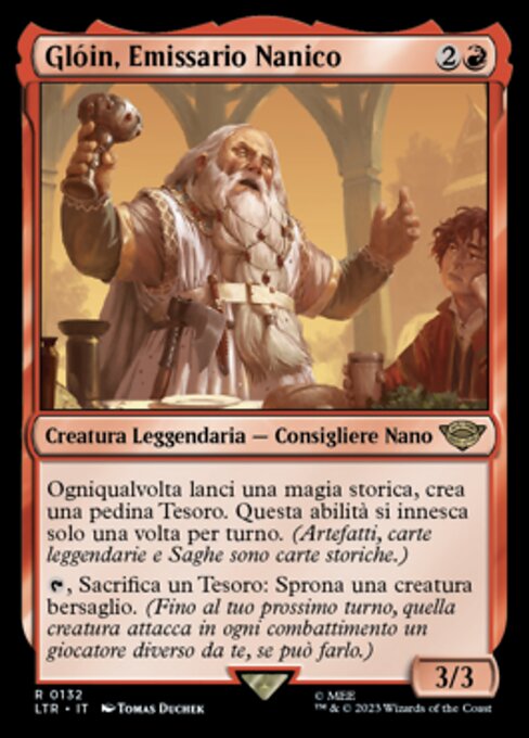 Glóin, Emissario Nanico