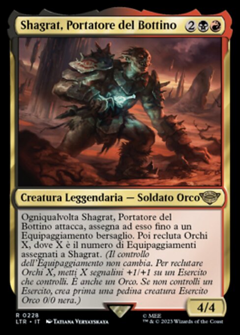 Shagrat, Portatore del Bottino