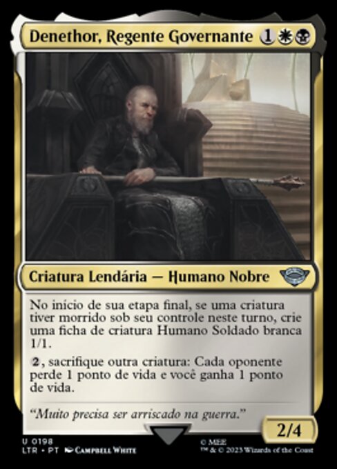 Denethor, Regente Governante