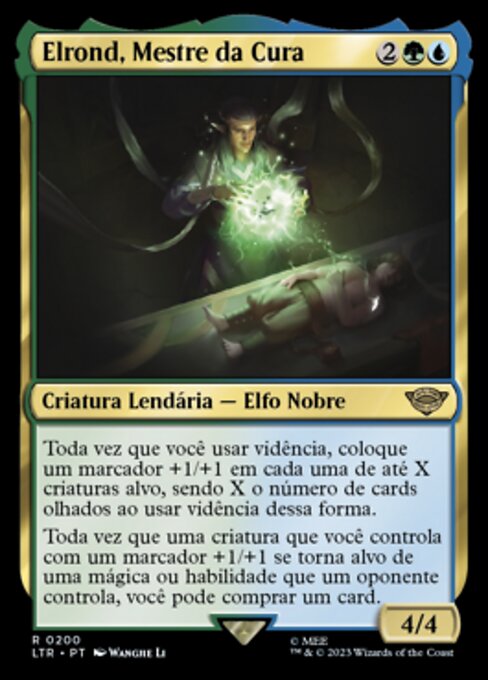 Elrond, Mestre da Cura