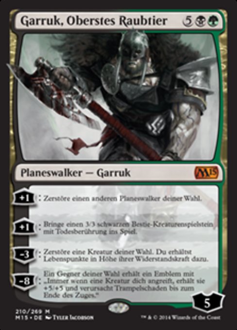 Garruk, Oberstes Raubtier