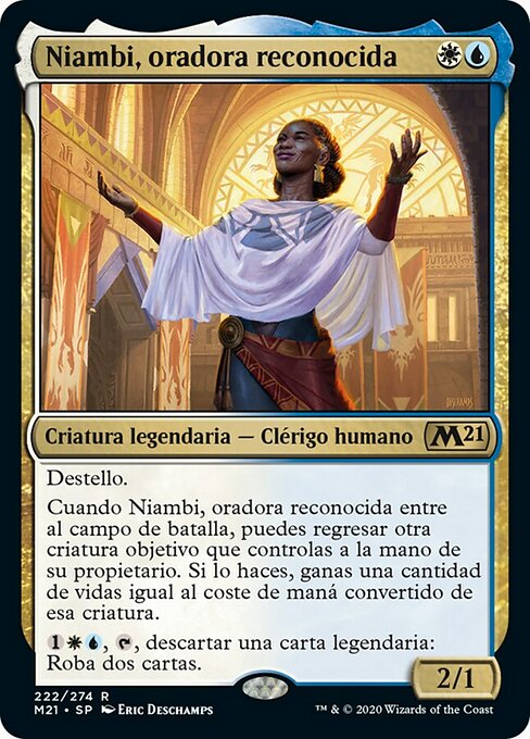 Niambi, Esteemed Speaker