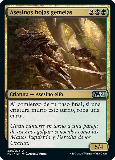 Asesinos hojas gemelas