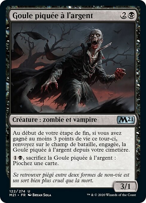 Goule piquée à l'argent