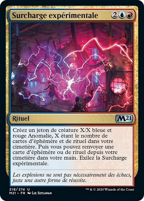 Surcharge expérimentale