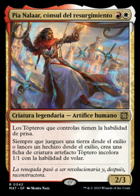 Pia Nalaar, cónsul del resurgimiento