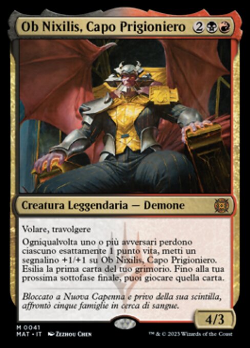 Ob Nixilis, Capo Prigioniero