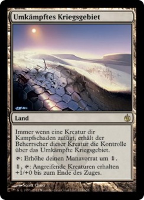 Umkämpftes Kriegsgebiet