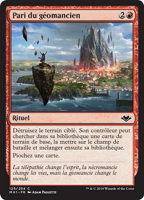 Pari du géomancien