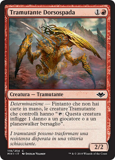 Tramutante Dorsospada