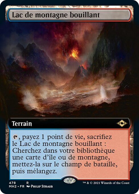 Lac de montagne bouillant