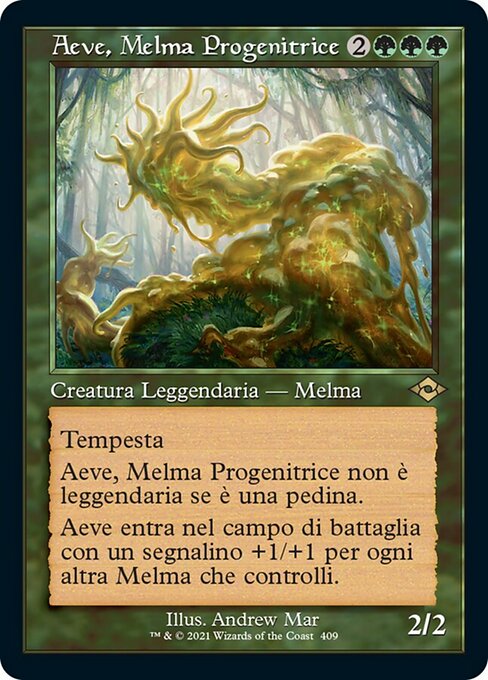 Aeve, Melma Progenitrice