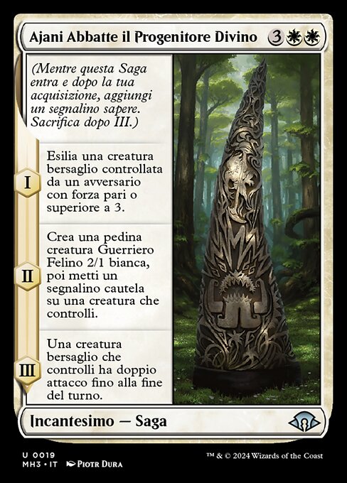 Ajani Abbatte il Progenitore Divino