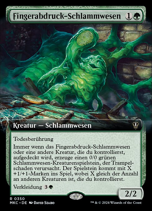 Fingerabdruck-Schlammwesen