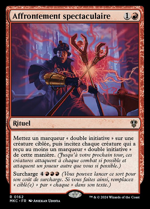 Affrontement spectaculaire