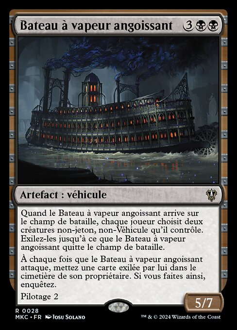 Bateau à vapeur angoissant