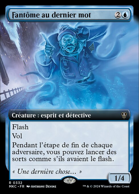 Fantôme au dernier mot
