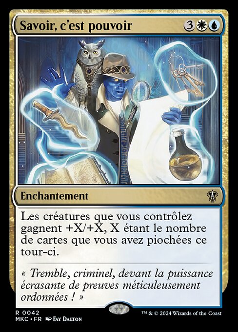 Savoir, c'est pouvoir