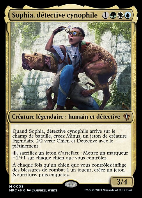 Sophia, détective cynophile