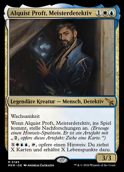 Alquist Proft, Master Sleuth