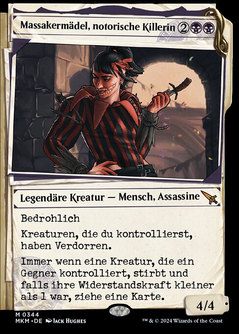 Massacre Girl, Known Killer