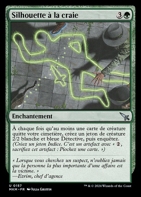 Silhouette à la craie