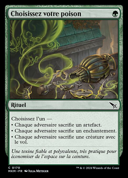 Choisissez votre poison