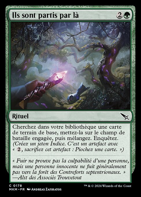 Ils sont partis par là