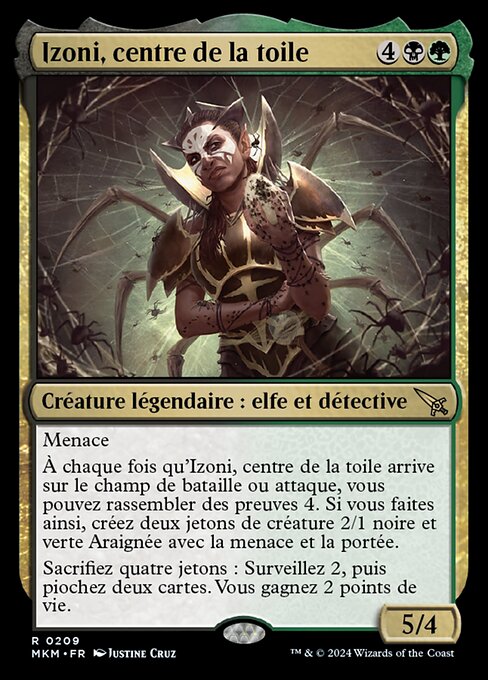 Izoni, centre de la toile