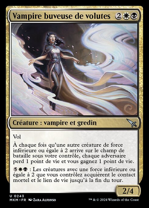 Vampire buveuse de volutes