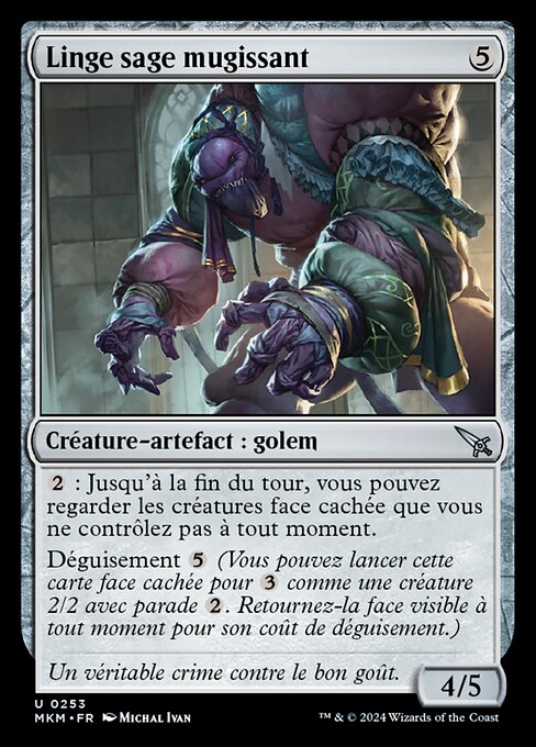 Linge sage mugissant