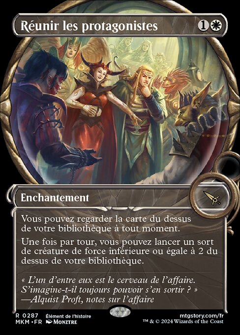 Réunir les protagonistes