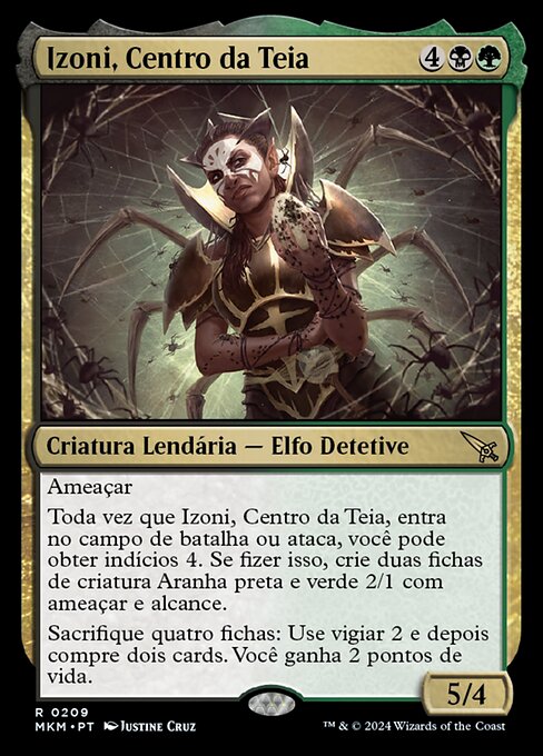 Izoni, Centro da Teia